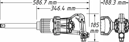 Hazet 9014P-1 1" pitkäkarainen mutterinväännin 3400Nm - Mutterinvääntimet - HAZ9014P-1 - 2